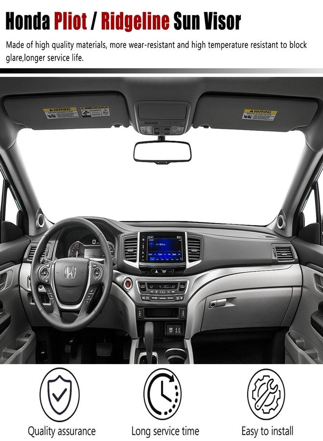 Xiaoyudou Left Drvier Side Sun Visor Fit for Honda Pilot 2017-2022, Honda Ridgeline 2018-2023 Replaces# 83280-TG7-A12ZB (Gray) - Image 5